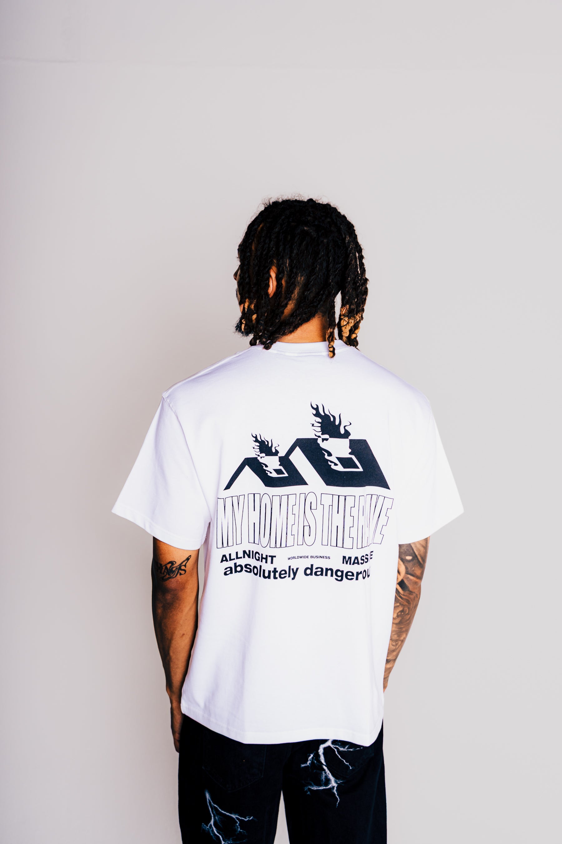 Burning House T-Shirt [White]