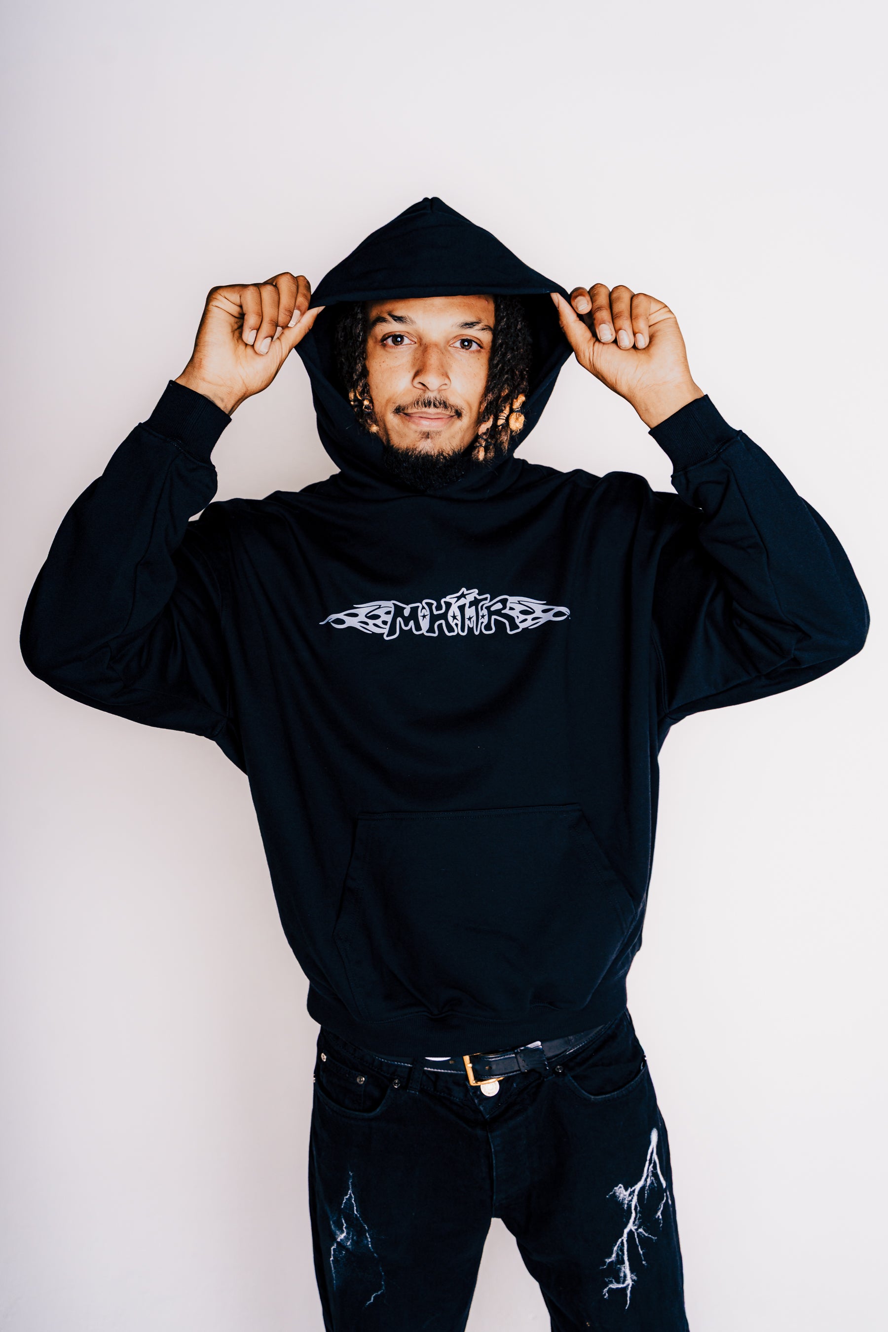Flame Hoodie [Black]
